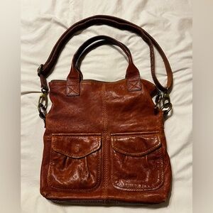 Fossil Tan Leather Handbag